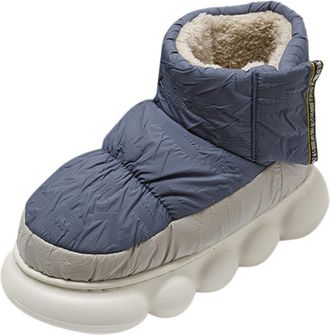 Generic Slippers Mens Warm Winter Slippers Mens Plush Lined Felt Slippers Memory Foam Comfortable Non-Slip Slippers with Soft Sole Modern Cotton Shoes Lightwe