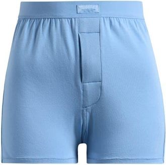 SKIMS Relaxed Fit Boyfriend Boxers in Marina at Nordstrom, Size Xx-Small