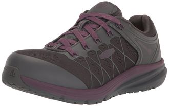 Keen Womens Vista Energy Low Height Composite Toe ESD Industrial Work Sneakers, Magnet/Prune Purple, 6 Wide