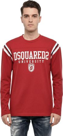 Dsquared2 Red Full Sleeves T-Shirt
