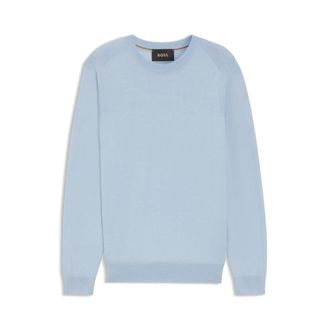 BOSS Knitted sweater in wool, silk and cashmere