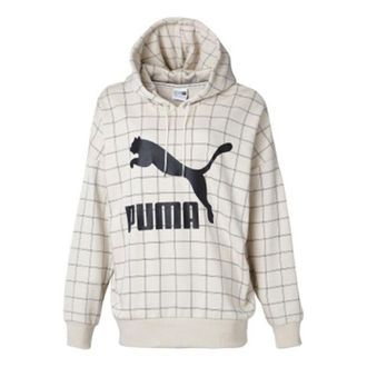 Puma Breathable hooded Pullover Casual Sports Couple Style Creamy White 578339-02