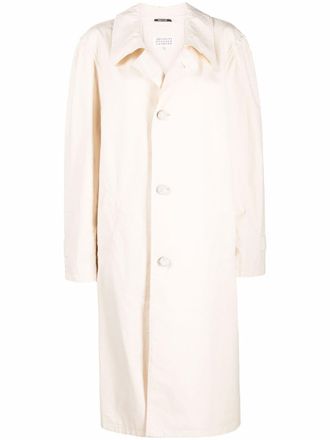 Maison Margiela single-breasted midi coat - Neutrals