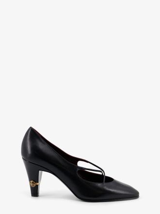 Versace Decollet&egrave; Criss-Cross Medallion in pelle - VERSACE - gender_Woman