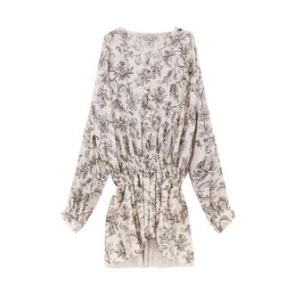 Golden Goose Short Dresses, female, Multicolor, Size: XS Floral Short Dress