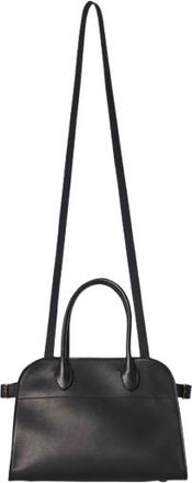 The Row Black Leather Margaux 10 Softly Size S