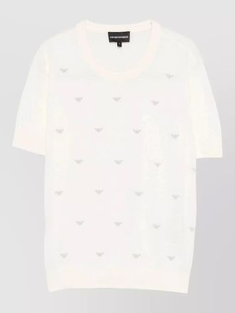 Emporio Armani knit top crew neck short sleeves