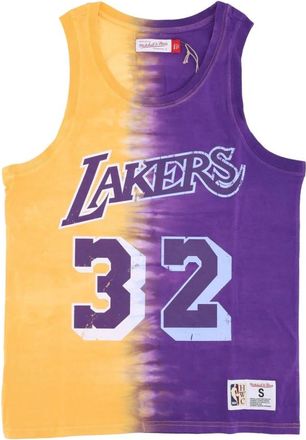 Mitchell & Ness Magic Johnson Tie Dye Tank Top - Heren - Fitness - Veelkleurig - L - Katoen - Fitness