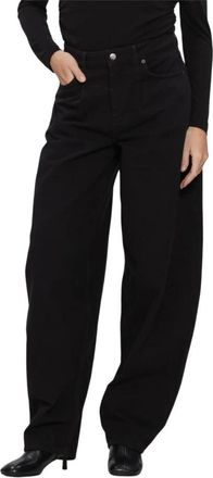 Co'Couture Akiracc Barrel Pant - Dames - Loose Fit Jeans - Zwart - XL - Jeans