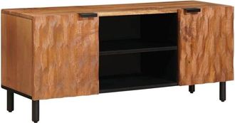 vidaXL Mueble De Tv Acabado De Acacia Marr&oacute;n 105 X 33 X 46 Cm Vidaxl