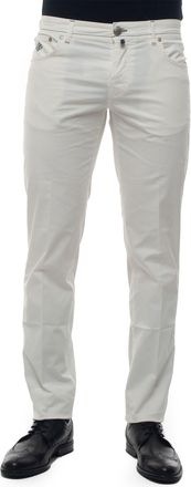 Borrelli Napoli Pantalone 5 tasche Caraciolo Bianco Luigi Borrelli Uomo