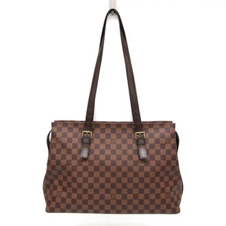Louis Vuitton Chelsea Damier Brown Canvas Handbag (Pre-Owned)