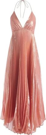 Alice & Olivia Abito Marivel lungo plissettato - Rosa