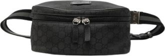 Gucci Pre-owned Nylon Belt Bag - Dames - Vintage Heuptassen - Zwart - ONE Size - Nylon - Vintage