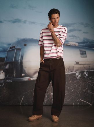Le 31 Mens Velvety twill chinos Madrid fit - Barrel
