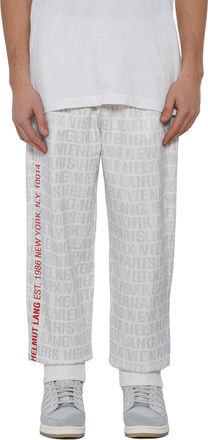 Helmut Lang Mens Cotton Jog Pants - White - Size Small