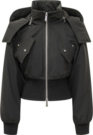 Dsquared2 Black WOOL MINI PUFFER