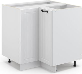 Vicco Mobile ad angolo cucina Fame-Line, Bianco casa di campagna, 80.5 cm, pl Marmo Vicco