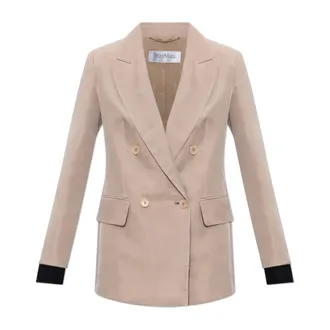 Max Mara Blazers, female, Beige, Size: 3XS Feltro Blazer