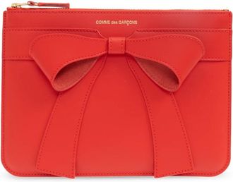 Comme Des Gar&ccedil;ons Leren Etui - unisex - Portefeuilles - Rood - ONE Size - Leer - Accessoires