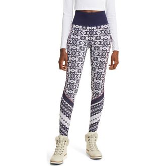 Free People FP Movement Myoko Jacquard Leggings in Midnight Navy Combo at Nordstrom Rack, Size X-Small/small