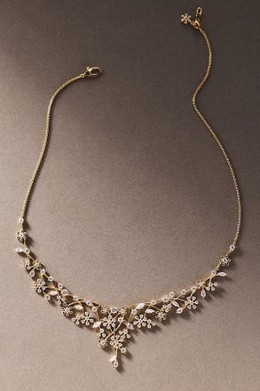 Nadri Babys Breath Statement Necklace
