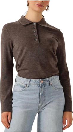 Selected Dames, Tops, Bruin, Maat: L Wol