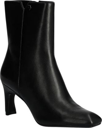 A|X Armani Exchange Enkellaarsjes - Dames - Laarzen met Hak - Zwart - 39 EU - Leer - Schoenen