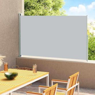 vidaXL Toldo Lateral Retr&aacute;ctil Para Patio Gris 200x300 Cm Vidaxl