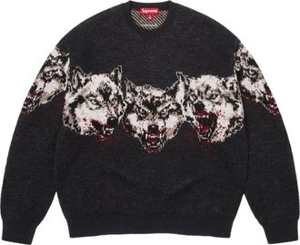 SUPREME FW26 Wolves Sweater Black FW26SK6-BLK
