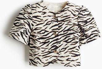 H&M Bluse mit Puffärmeln - Beige