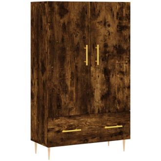 vidaXL Credenza Rovere Fumo 69,5x31x115 cm in Legno Multistrato Vidaxl