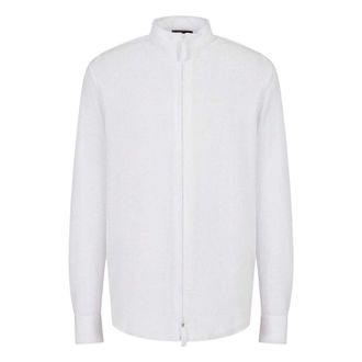Emporio Armani Effen heren overhemd van katoen (Wit)