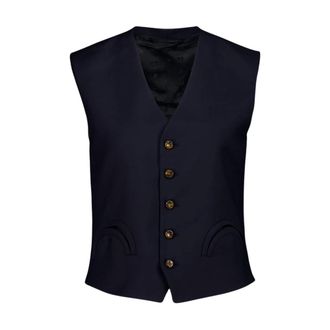 Blaz&eacute; Milano First Class Feral Gilet - female - Blaz&eacute; Milano - Waistcoats - Blue - M - Jackets