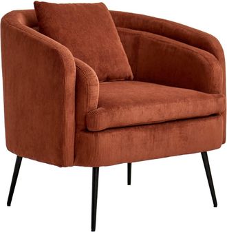 Nordlys Sill&oacute;n escandinavo 1 plaza en pana terracota