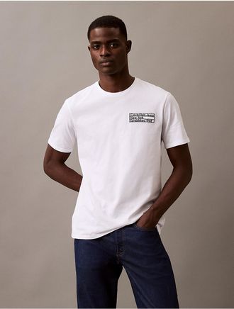 Calvin Klein Jeans Calvin Klein Mens 1968 Monogram Logo Graphic Classic T-Shirt - White - XL