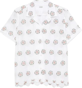 Bode Floral Aperture Shirt - Mens - Cotton