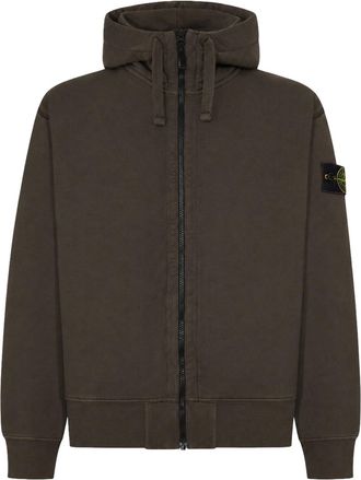 Stone Island COTTON ZIP-UP HOODIE - Stone Island - Man