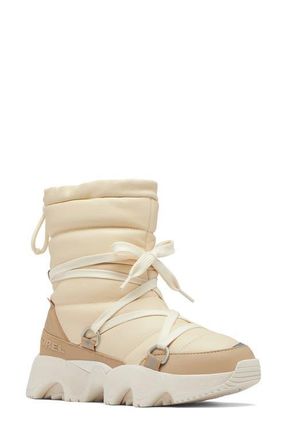 Sorel Kinetic Impact NXT Mid Waterproof Boot in Honey White/Dusty Tan at Nordstrom, Size 10.5