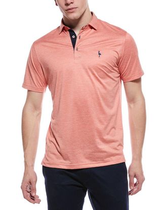 Tailorbyrd Tailorbyrd Melange Mesh Performance Polo Shirt