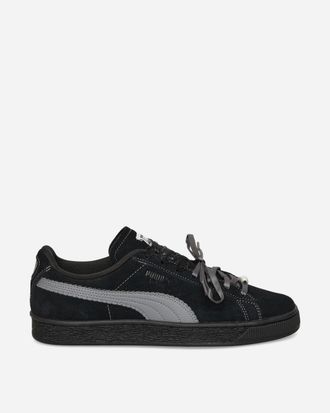 Puma Women s Suede Bloom Sneakers Black / Slate Sky