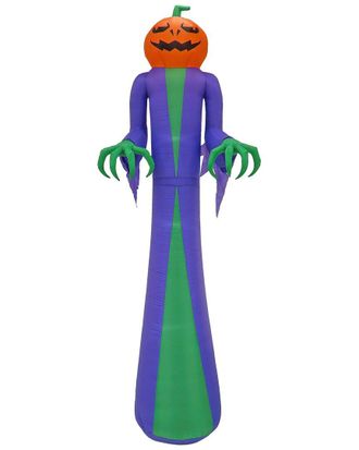 National Tree Company 12Ft Inflatable Halloween Pumpkin Ghost