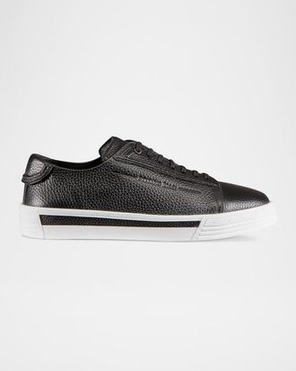 Stefano Ricci Mens Calfskin Leather Sneakers