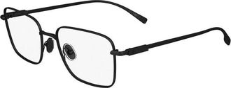 Ferragamo Eyeglasses Square Full Rim, Matte Black Frame And Clear Demo Lenses Lens Sf2231002