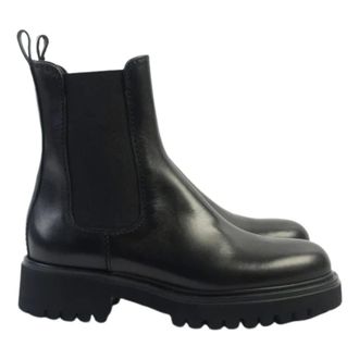 Guglielmo Rotta Worms Enkellaarzen - Dames - Schoenen - Zwart - Maat: 37 EU Leer