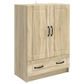 vidaXL Aparador Roble Sonoma 66 X 34,5 X 92 Cm Madera De Ingenier&iacute;a Vidaxl