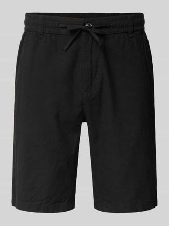 Lindbergh Lindbergh Bermudas aus Leinen-Mix mit franz&ouml;sischen Eingrifftaschen in Black, Gr&ouml;&szlig;e XXXL