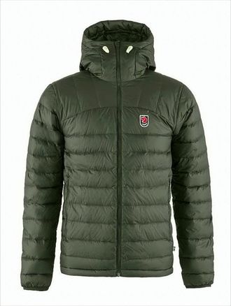 Fjällräven Quilted Padded Jacket With High Collar And Hood