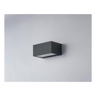 Netlighting TWIN LED 2 Light Up Down Light Anthracite IP54 900lm 4000K in Black