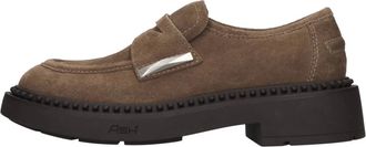Ash Medusa Studded Suede Loafer - Dames - Loafers - Bruin - 38 EU - Leer - Schoenen